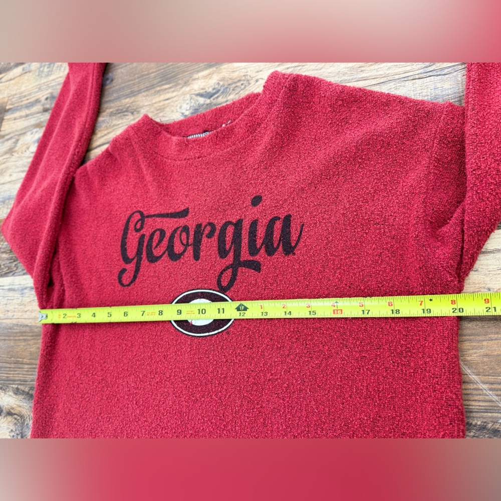Pressbox Women’s University of Georgia Long Sleeve Comfy Terry Sweater, Size S - Picture 7 of 13